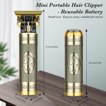 Tondeuse & Rasoir PRO 3 en 1 en métal DRAGON - Barbe, Cheveux et Oreilles - Rechargeable & Portable