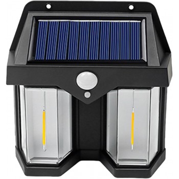 Lampe Solaire au tungstène Applique Murale Solaire décorative étanche avec 3 Modes