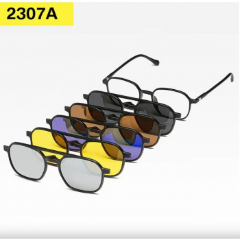 Monture de lunettes de soleil 6 en 1 pour hommes