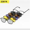 Monture de lunettes de soleil 6 en 1 pour hommes