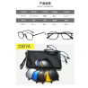 Monture de lunettes de soleil 6 en 1 pour hommes