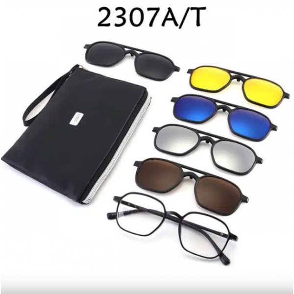 Monture de lunettes de soleil 6 en 1 pour hommes
