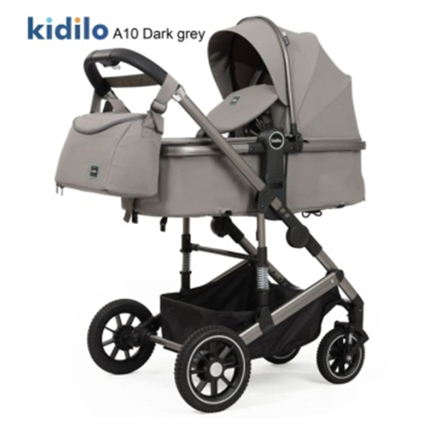 Poussette Landau KIDILO A10 Avec Sac Maman Grey