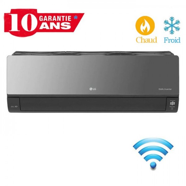 Climatiseur Dual Inverter LG 18000BTU Chaud Froid ARTCOOL Mirror WiFi - Garantie 3ans
