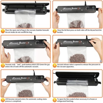 VACUUM Scelleuse sous vide – Vacuum Sealer – Noir