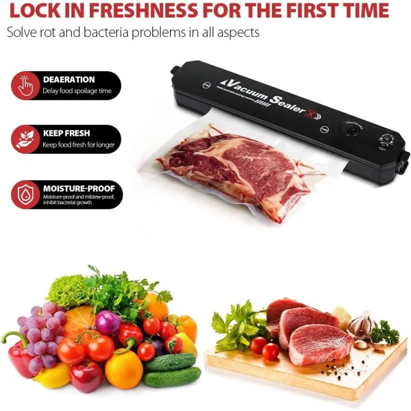 VACUUM Scelleuse sous vide – Vacuum Sealer – Noir