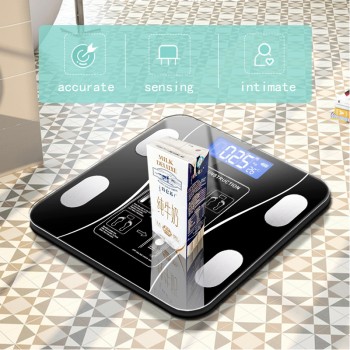 Balance Numérique Intelligente de Graisse Corporelle, Analyseur de Composition Corporelle, LED, Bluetooth, pour la Maison