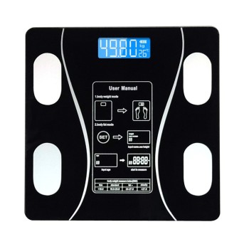 Balance Numérique Intelligente de Graisse Corporelle, Analyseur de Composition Corporelle, LED, Bluetooth, pour la Maison