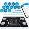 Balance Numérique Intelligente de Graisse Corporelle, Analyseur de Composition Corporelle, LED, Bluetooth, pour la Maison