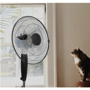Ventilateur sur pied silencieux LUXELL 45 Watts - KTF.285 - Noir