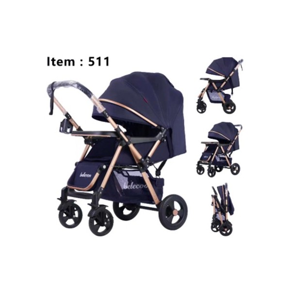 Poussette bébé Belecoo 511 BLEU