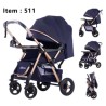 Poussette bébé Belecoo 511 BLEU
