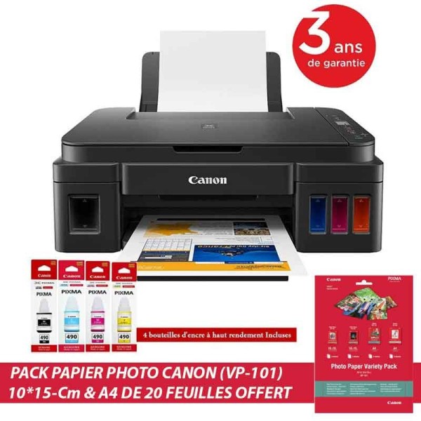IMPRIMANTE MULTIFONCTION JET D'ENCRE CANON PIXMA G2410 COULEUR