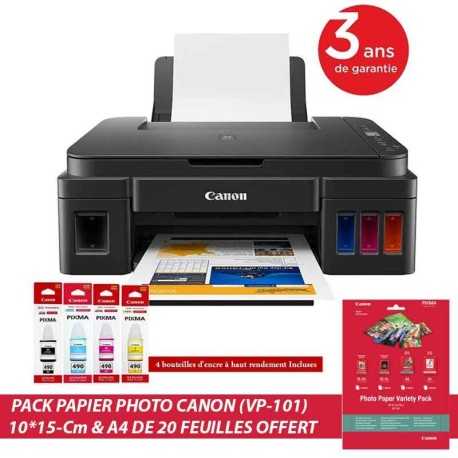 IMPRIMANTE MULTIFONCTION JET D'ENCRE CANON PIXMA G2410 COULEUR