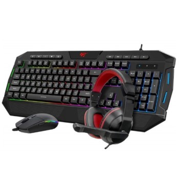 Ensemble Gaming Clavier + Souris + Tapis + Casque Havit KB501CM