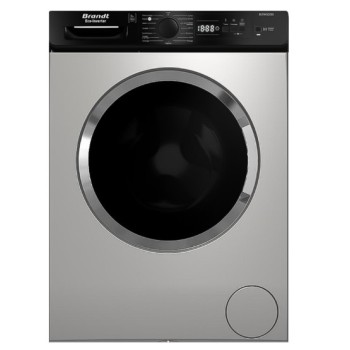 Machine à Laver Frontale BRANDT BLF942QSBL Inverter  9 Kg  1400Tr  Silver