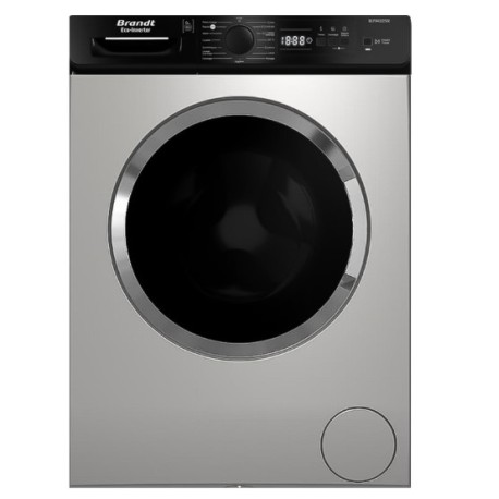 Machine à Laver Frontale BRANDT BLF942QSBL Inverter  9 Kg  1400Tr  Silver