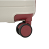 Set de trois valises avec roues démontables - Titou - Crème rouge bordeaux