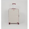Set de trois valises avec roues démontables - Titou - Crème rouge bordeaux