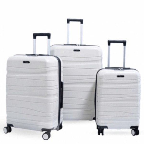Set De Trois Valises Titou Avec Afficheur Pèse Bagage Gris
