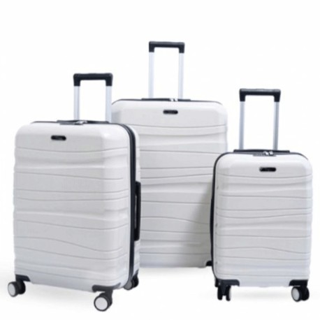 Set De Trois Valises Titou Avec Afficheur Pèse Bagage Gris