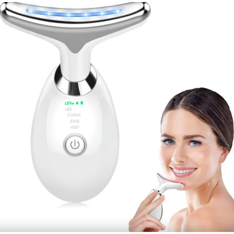 Appareil Anti Rides Visage, 7 Couleurs de Massage Visage,3 Modes cou Raffermissement du Visage
