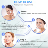 Appareil Anti Rides Visage, 7 Couleurs de Massage Visage,3 Modes cou Raffermissement du Visage