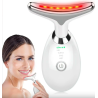 Appareil Anti Rides Visage, 7 Couleurs de Massage Visage,3 Modes cou Raffermissement du Visage