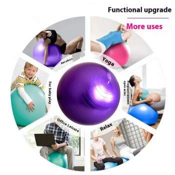 Balle de Yoga 65cm, balle d’équilibre, de Fitness