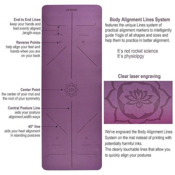 Tapis de Yoga Confortable et Antidérapant