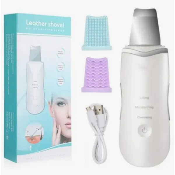 Pelle en cuir hydratante et nettoyante avec massage par vibrations
