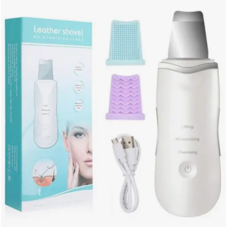Pelle en cuir hydratante et nettoyante avec massage par vibrations