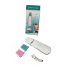 Pelle en cuir hydratante et nettoyante avec massage par vibrations