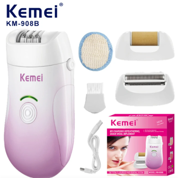 Kemei-Épilateur électrique multifonction pour femme, 3 en 1 – KM-908B