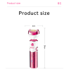 Kemei-Épilateur électrique multifonction pour femme, 6 en 1