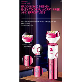 Kemei-Épilateur électrique multifonction pour femme, 6 en 1