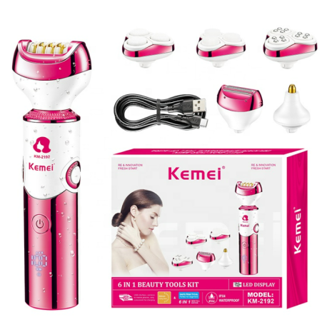 Kemei-Épilateur électrique multifonction pour femme, 6 en 1