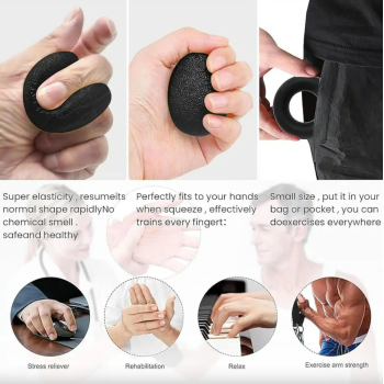 Kit 6 pièces Entraîneur de force de préhension réglable de 10 à 60Kg