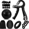 Kit 6 pièces Entraîneur de force de préhension réglable de 10 à 60Kg
