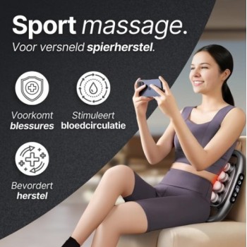 Pistolet de massage Professionnel sans fil à 8 têtes, tissu profond, relaxation musculaire