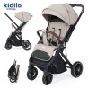 POUSSETTE VALISE KIDILO 6530B Avec cache pied - BEIGE