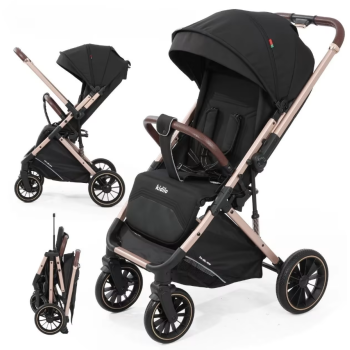 POUSSETTE VALISE KIDILO 6530PRO Avec cache pied - NOIR