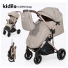 POUSSETTE VALISE KIDILO 6530PRO Avec cache pied - BEIGE