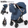 POUSSETTE VALISE KIDILO 6530PRO Avec cache pied - BLEU