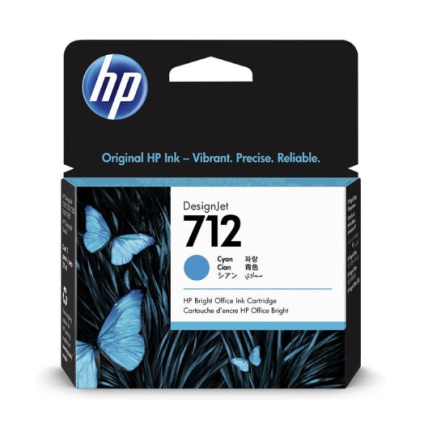 Cartouche d'encre d'origine HP 712 - Cyan