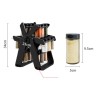Accessoires de cuisine 18 boîtes de fer rotatif à épices de roue