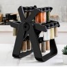 Accessoires de cuisine 18 boîtes de fer rotatif à épices de roue