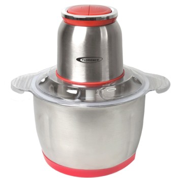 Hachoir Bol Florence 3 Litres 1000W Inox et Rouge – AT7002R