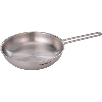 Batterie de cuisine Korkmaz Tombik 9 pièces en acier inoxydable, compatible induction, argentée, A1800