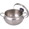 Batterie de cuisine Korkmaz Tombik 9 pièces en acier inoxydable, compatible induction, argentée, A1800